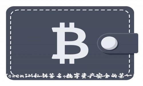 理解TokenIM私钥签名：数字资产安全的第一道防线