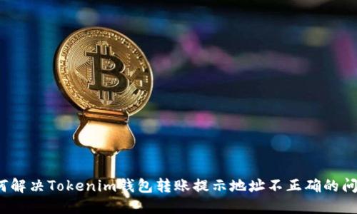 如何解决Tokenim钱包转账提示地址不正确的问题？